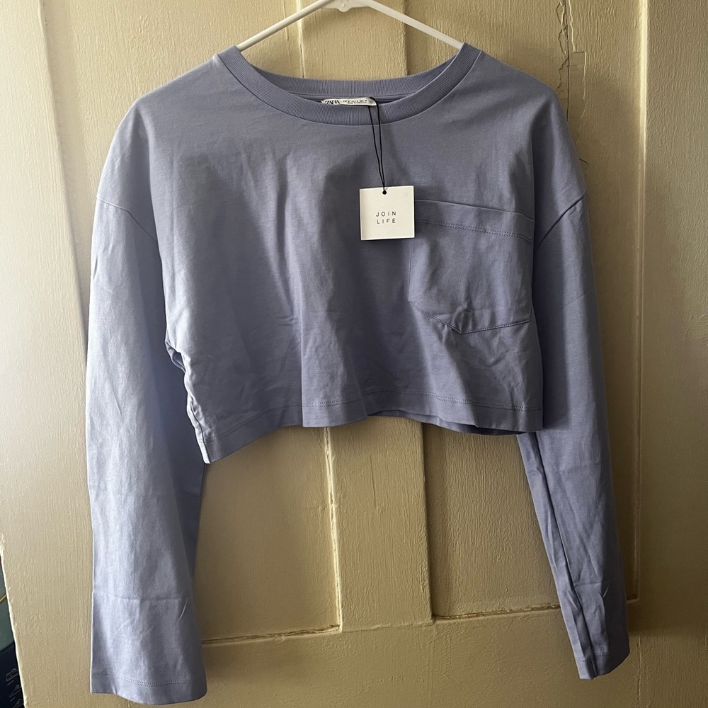 NWT Zara Crop Long Sleeve